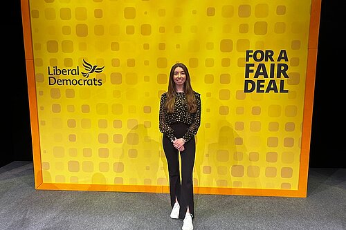Chelsea Whyte at Liberal Democrats Spring Conference in York