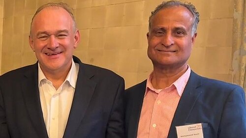 Ed Davey and Slough Lib Dem Cllr Nazir