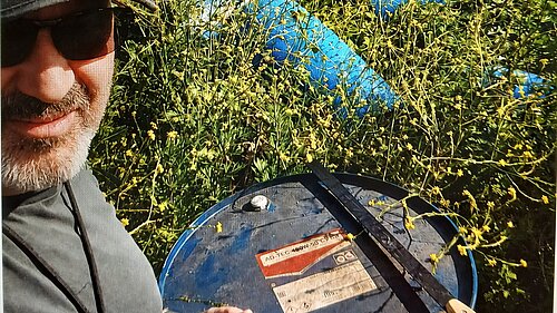 Cllr Frank O'Kelly took action to get toxic waste cleared